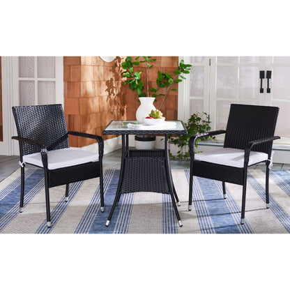 Ensemble bistrot d'extérieur Sheva 3 pièces SAFAVIEH - 24 l x 24 p x 33 h