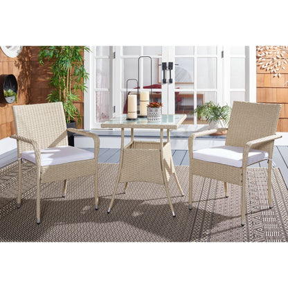 Ensemble bistrot d'extérieur Sheva 3 pièces SAFAVIEH - 24 l x 24 p x 33 h