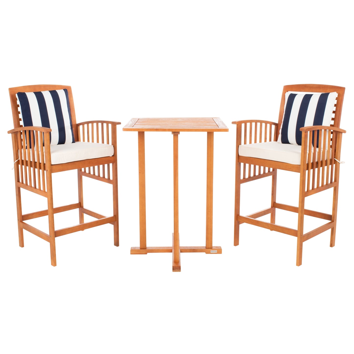 Ensemble bistrot d'extérieur Sheyla 3 pièces SAFAVIEH - 28 l x 28 p x 40 h