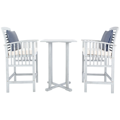 Ensemble bistrot d'extérieur Sheyla 3 pièces SAFAVIEH - 28 l x 28 p x 40 h