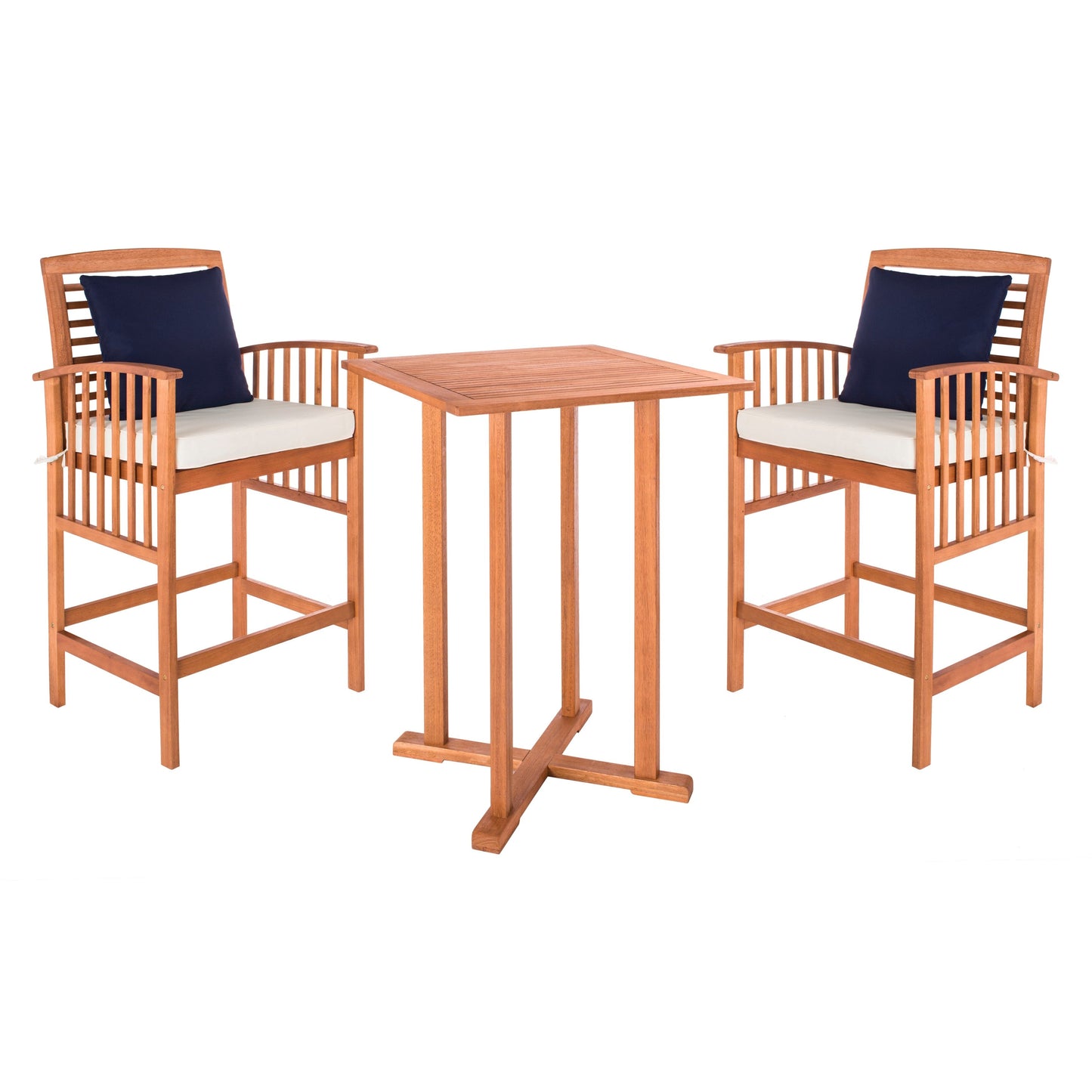 Ensemble bistrot d'extérieur Sheyla 3 pièces SAFAVIEH - 28 l x 28 p x 40 h