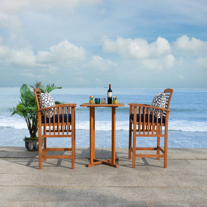 Ensemble bistrot d'extérieur Sheyla 3 pièces SAFAVIEH - 28 l x 28 p x 40 h