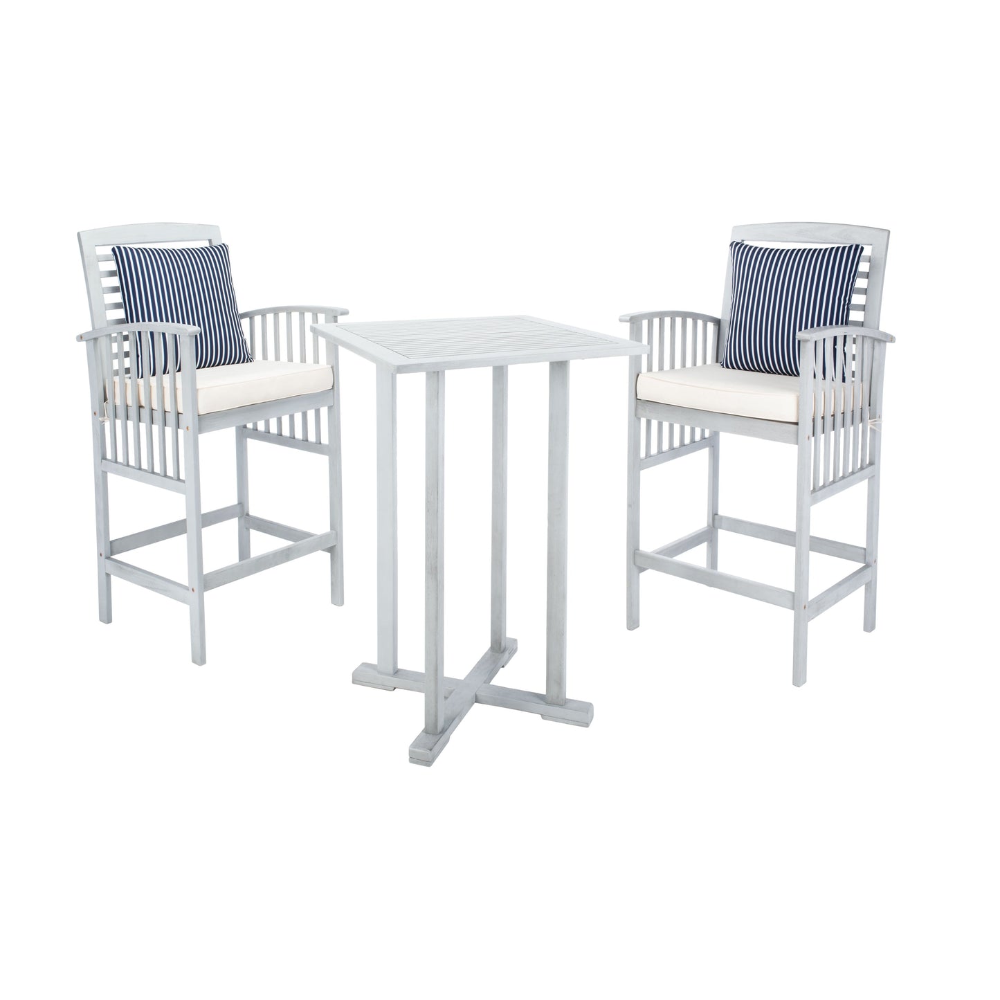 Ensemble bistrot d'extérieur Sheyla 3 pièces SAFAVIEH - 28 l x 28 p x 40 h