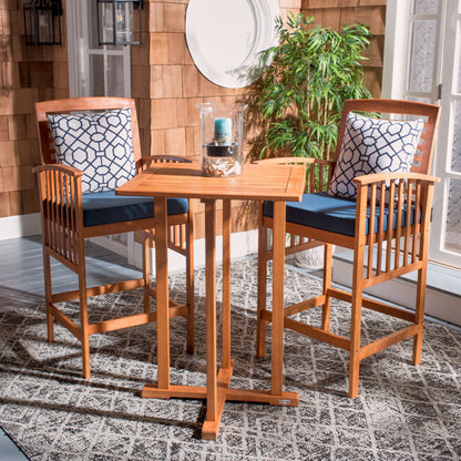 Ensemble bistrot d'extérieur Sheyla 3 pièces SAFAVIEH - 28 l x 28 p x 40 h