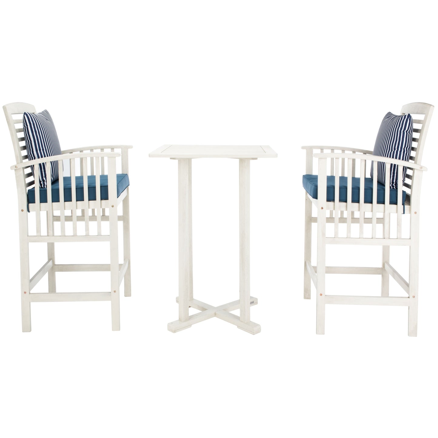 Ensemble bistrot d'extérieur Sheyla 3 pièces SAFAVIEH - 28 l x 28 p x 40 h