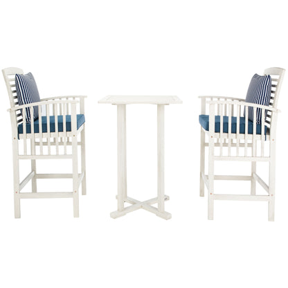 Ensemble bistrot d'extérieur Sheyla 3 pièces SAFAVIEH - 28 l x 28 p x 40 h