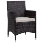 Ensemble de patio d'extérieur SAFAVIEH Simka marron/sable (4 pièces) - 43 l x 34 P x 23 H