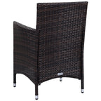 Ensemble de patio d'extérieur SAFAVIEH Simka marron/sable (4 pièces) - 43 l x 34 P x 23 H