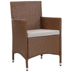 Ensemble de patio d'extérieur SAFAVIEH Simka marron/sable (4 pièces) - 43 l x 34 P x 23 H