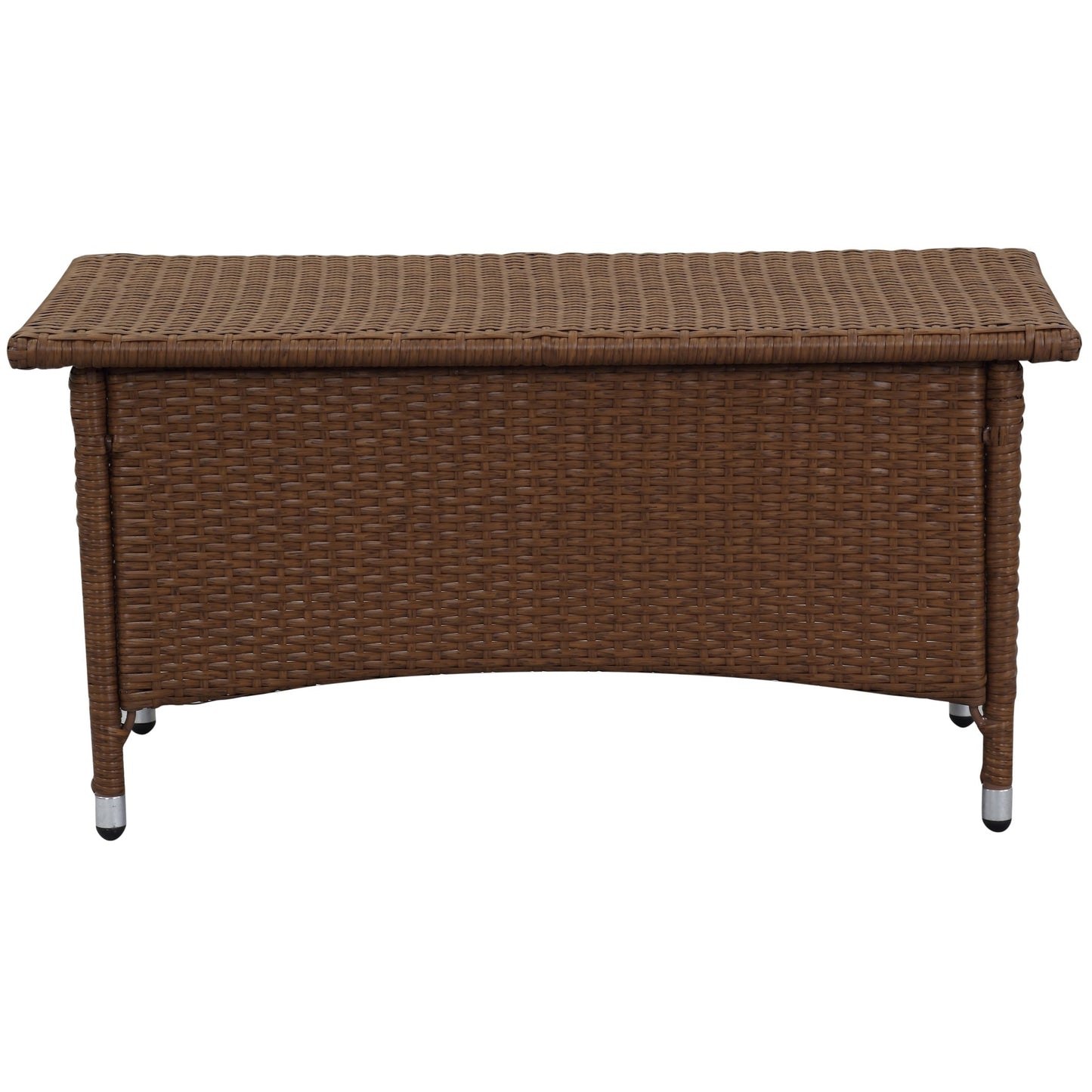 Ensemble de patio d'extérieur SAFAVIEH Simka marron/sable (4 pièces) - 43 l x 34 P x 23 H