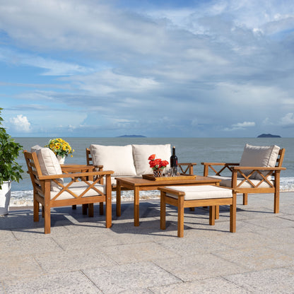 Ensemble de jardin 6 pièces SAFAVIEH Outdoor Unnur - 344 L x 30 P x 28 H