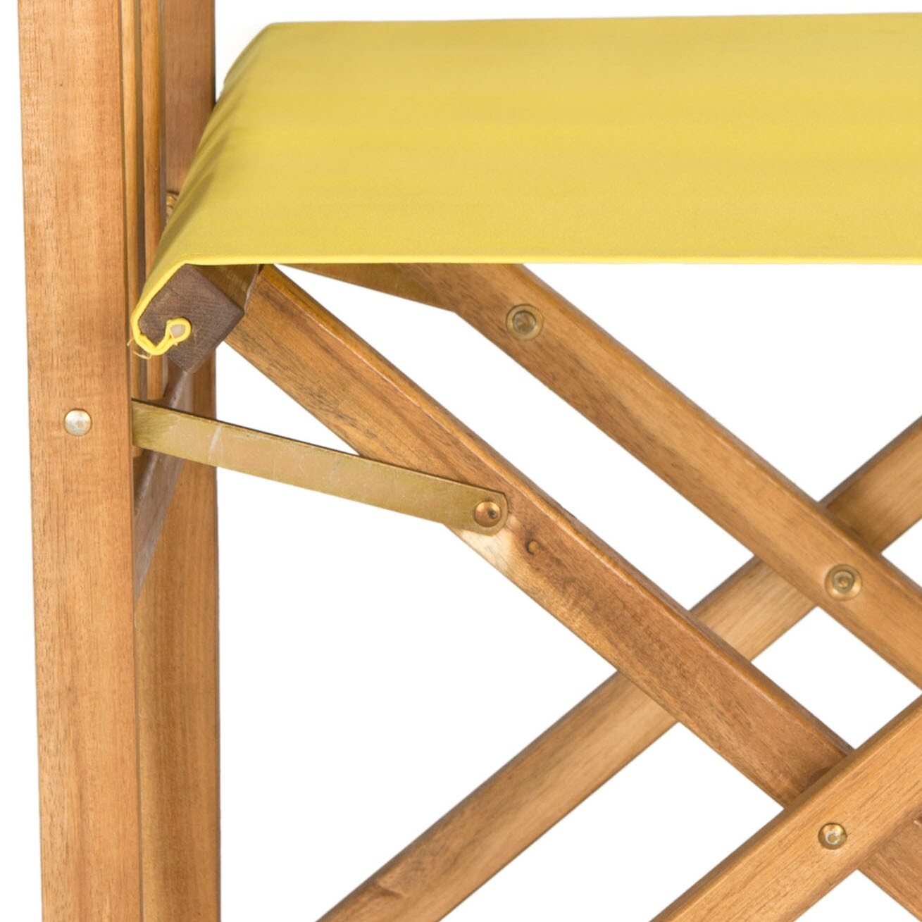 Chaises de réalisateur d'extérieur Vaira en bois d'acacia SAFAVIEH (lot de 2) - 22 L x 34 P x 21 H