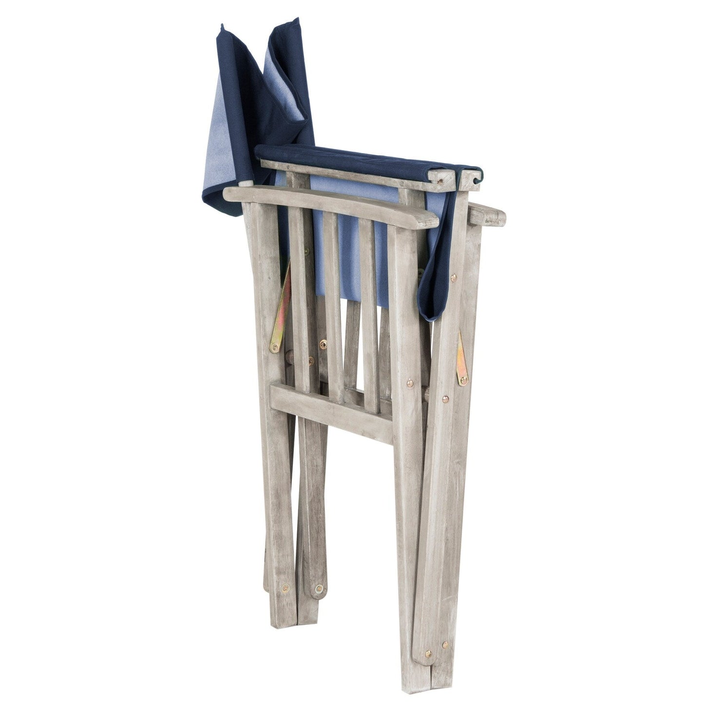 Chaises de réalisateur d'extérieur Vaira en bois d'acacia SAFAVIEH (lot de 2) - 22 L x 34 P x 21 H