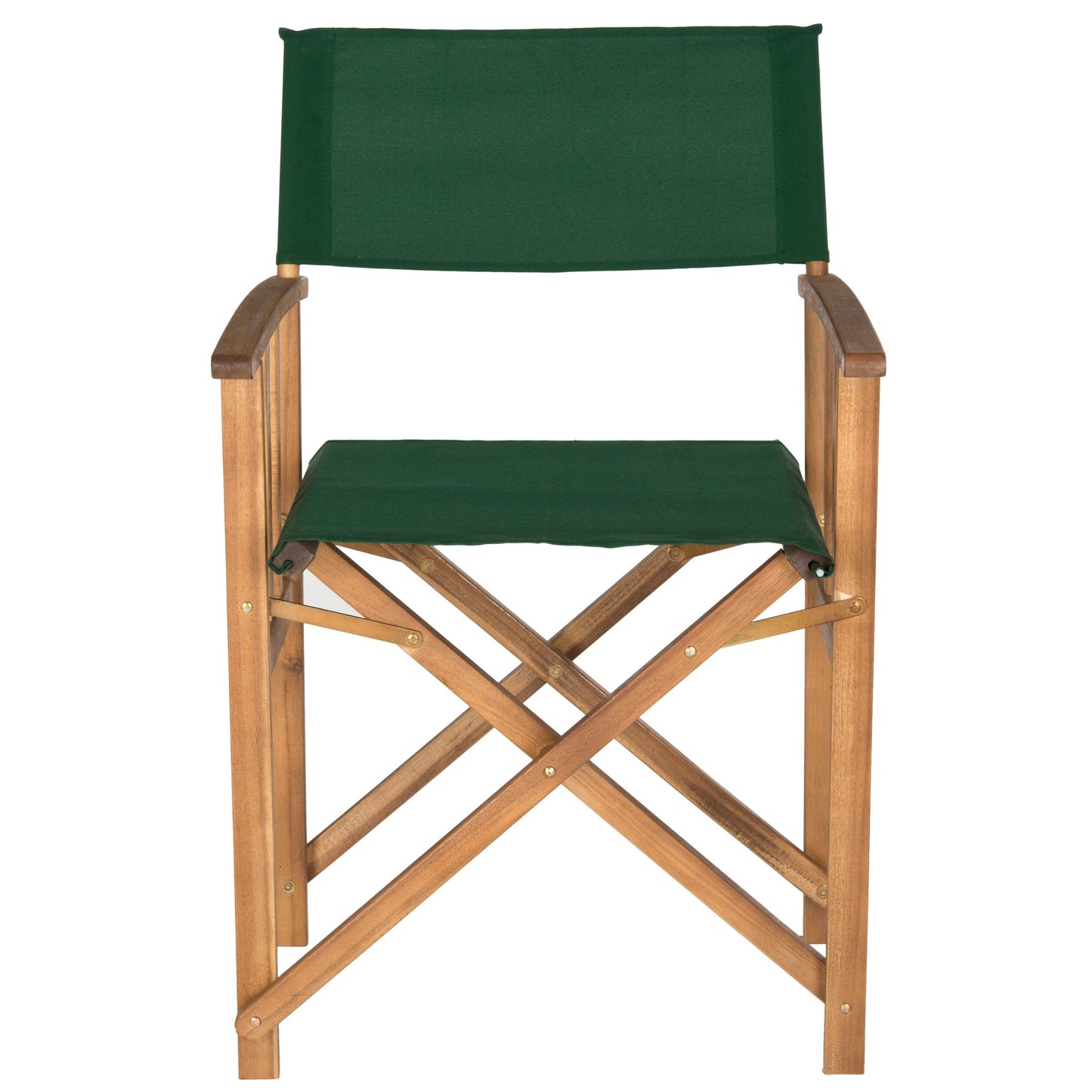 Chaises de réalisateur d'extérieur Vaira en bois d'acacia SAFAVIEH (lot de 2) - 22 L x 34 P x 21 H