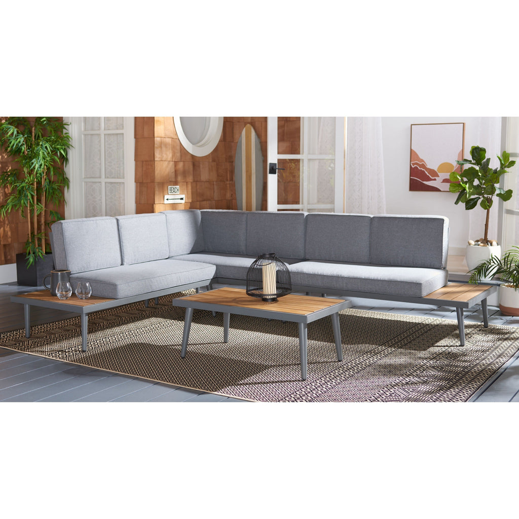 Salon d'angle d'extérieur Wendela de SAFAVIEH - 47 L x 28 P x 38 H