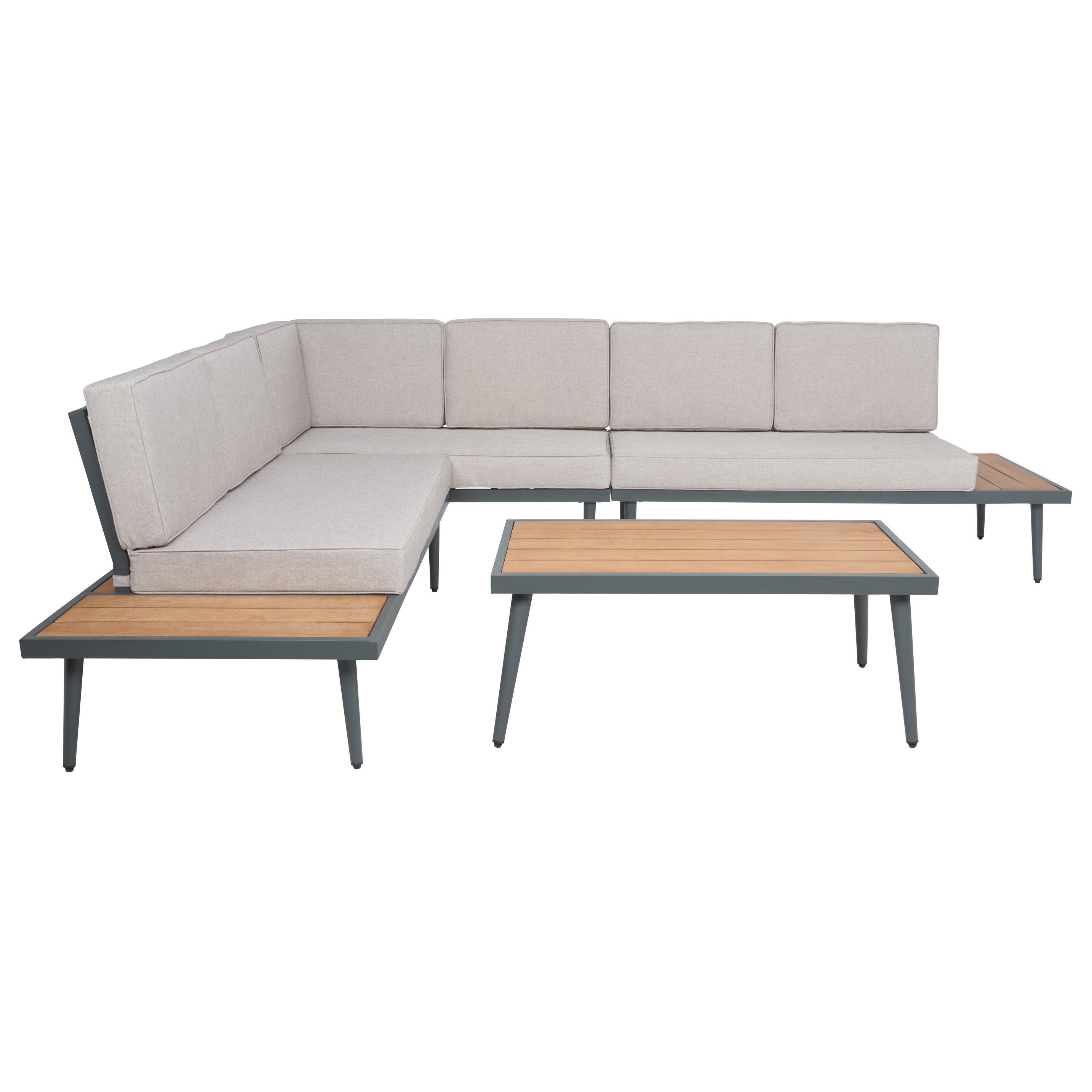 Salon d'angle d'extérieur Wendela de SAFAVIEH - 47 L x 28 P x 38 H