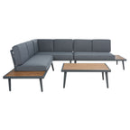Salon d'angle d'extérieur Wendela de SAFAVIEH - 47 L x 28 P x 38 H