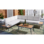 Salon d'angle d'extérieur Wendela de SAFAVIEH - 47 L x 28 P x 38 H