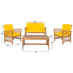 Ensemble de jardin Yuliana 4 pièces SAFAVIEH - 47 L x 33 P x 26 H