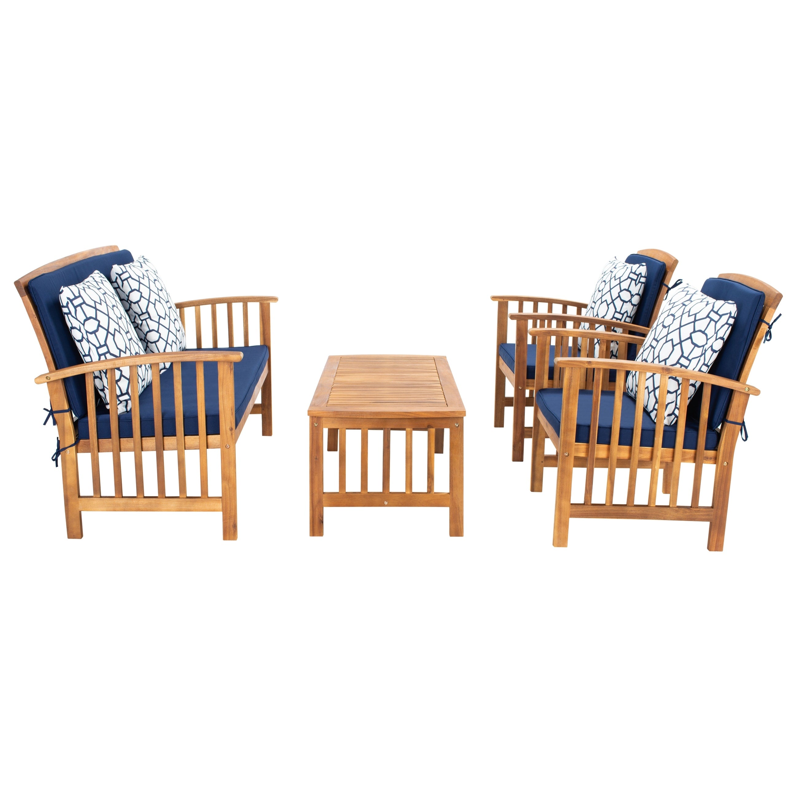 Ensemble de jardin Yuliana 4 pièces SAFAVIEH - 47 L x 33 P x 26 H