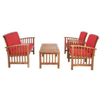 Ensemble de jardin Yuliana 4 pièces SAFAVIEH - 47 L x 33 P x 26 H