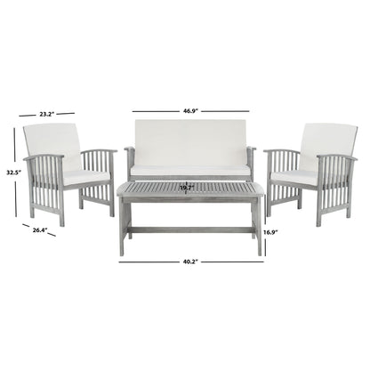 Ensemble de jardin Yuliana 4 pièces SAFAVIEH - 47 L x 33 P x 26 H