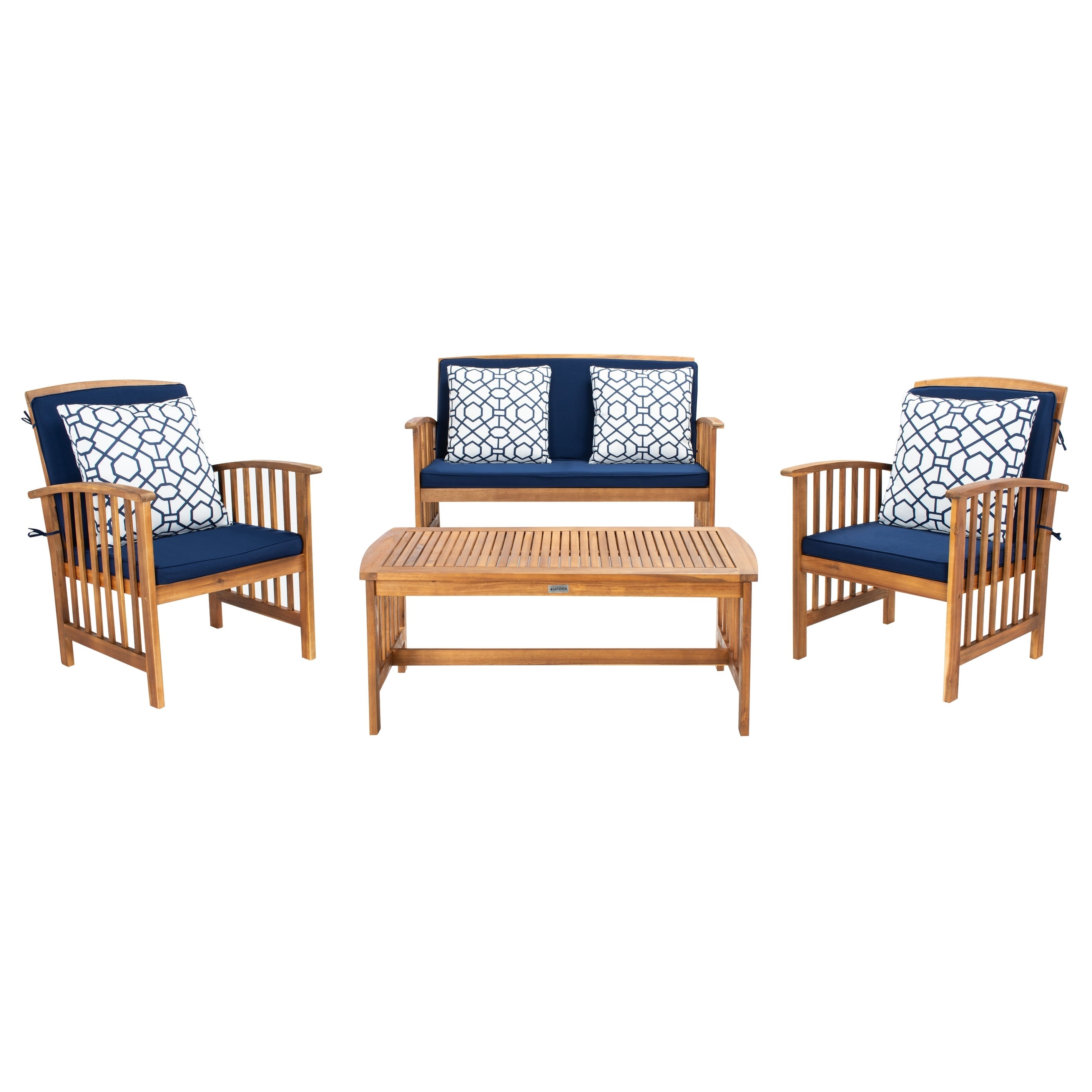 Ensemble de jardin Yuliana 4 pièces SAFAVIEH - 47 L x 33 P x 26 H