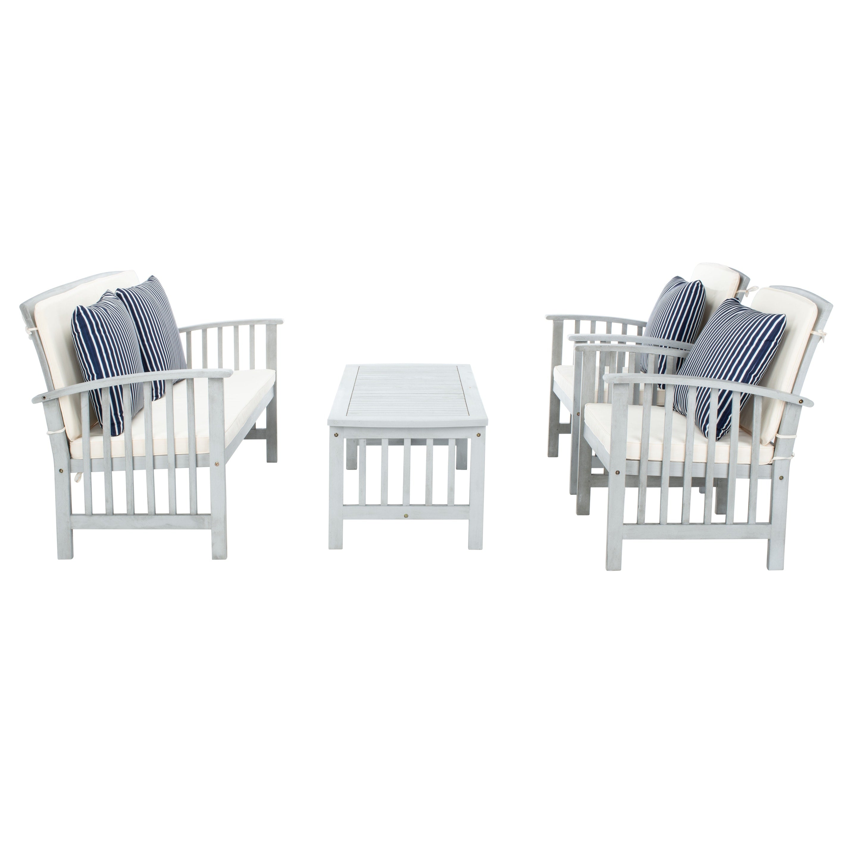 Ensemble de jardin Yuliana 4 pièces SAFAVIEH - 47 L x 33 P x 26 H