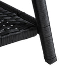 Ensemble de salon de jardin SAFAVIEH Zsolt en osier et acier, 4 pièces, dimensions : 42 l x 31 p x 21 h