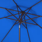 SAFAVIEH Ronette Fringe 9 Ft Crank Outdoor Umbrella