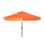 SAFAVIEH Ronette Fringe 9 Ft Crank Outdoor Umbrella