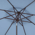 SAFAVIEH Ronette Fringe 9 Ft Crank Outdoor Umbrella
