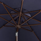 SAFAVIEH Ronette Fringe 9 Ft Crank Outdoor Umbrella