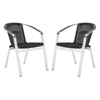 Chaises empilables d'intérieur et d'extérieur SAFAVIEH Shelia (lot de 2) - 22 L x 23 P x 28 H