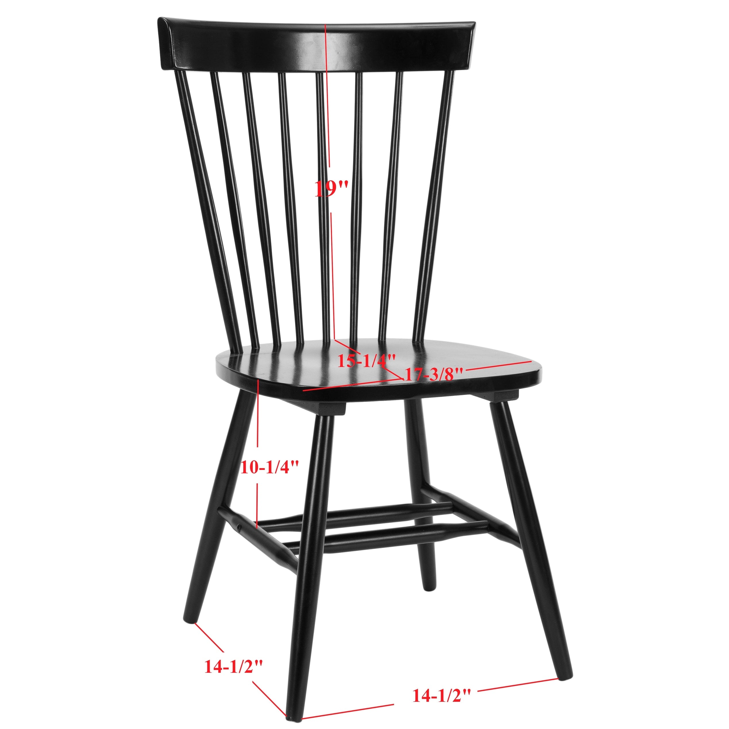 Chaise de salle à manger SAFAVIEH Suhair Spindle Farmhouse (lot de 2) - 20,5 x 21 x 36 - 21L x 21P x 36H