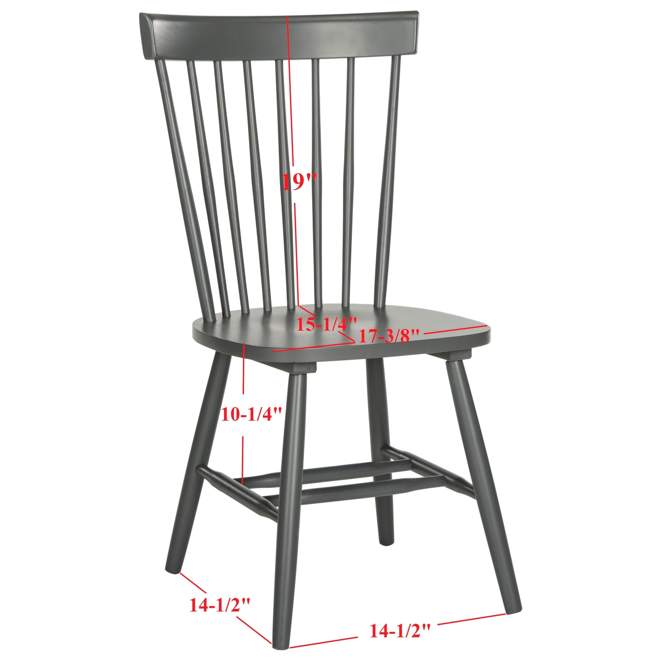 Chaise de salle à manger SAFAVIEH Suhair Spindle Farmhouse (lot de 2) - 20,5 x 21 x 36 - 21L x 21P x 36H