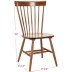 Chaise de salle à manger SAFAVIEH Suhair Spindle Farmhouse (lot de 2) - 20,5 x 21 x 36 - 21L x 21P x 36H