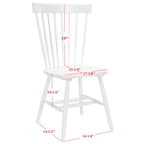 Chaise de salle à manger SAFAVIEH Suhair Spindle Farmhouse (lot de 2) - 20,5 x 21 x 36 - 21L x 21P x 36H