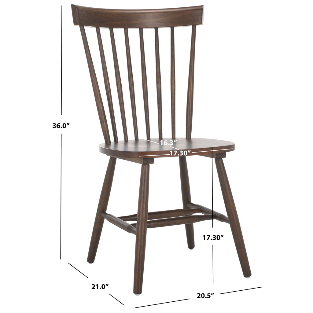 Chaise de salle à manger SAFAVIEH Suhair Spindle Farmhouse (lot de 2) - 20,5 x 21 x 36 - 21L x 21P x 36H