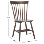Chaise de salle à manger SAFAVIEH Suhair Spindle Farmhouse (lot de 2) - 20,5 x 21 x 36 - 21L x 21P x 36H