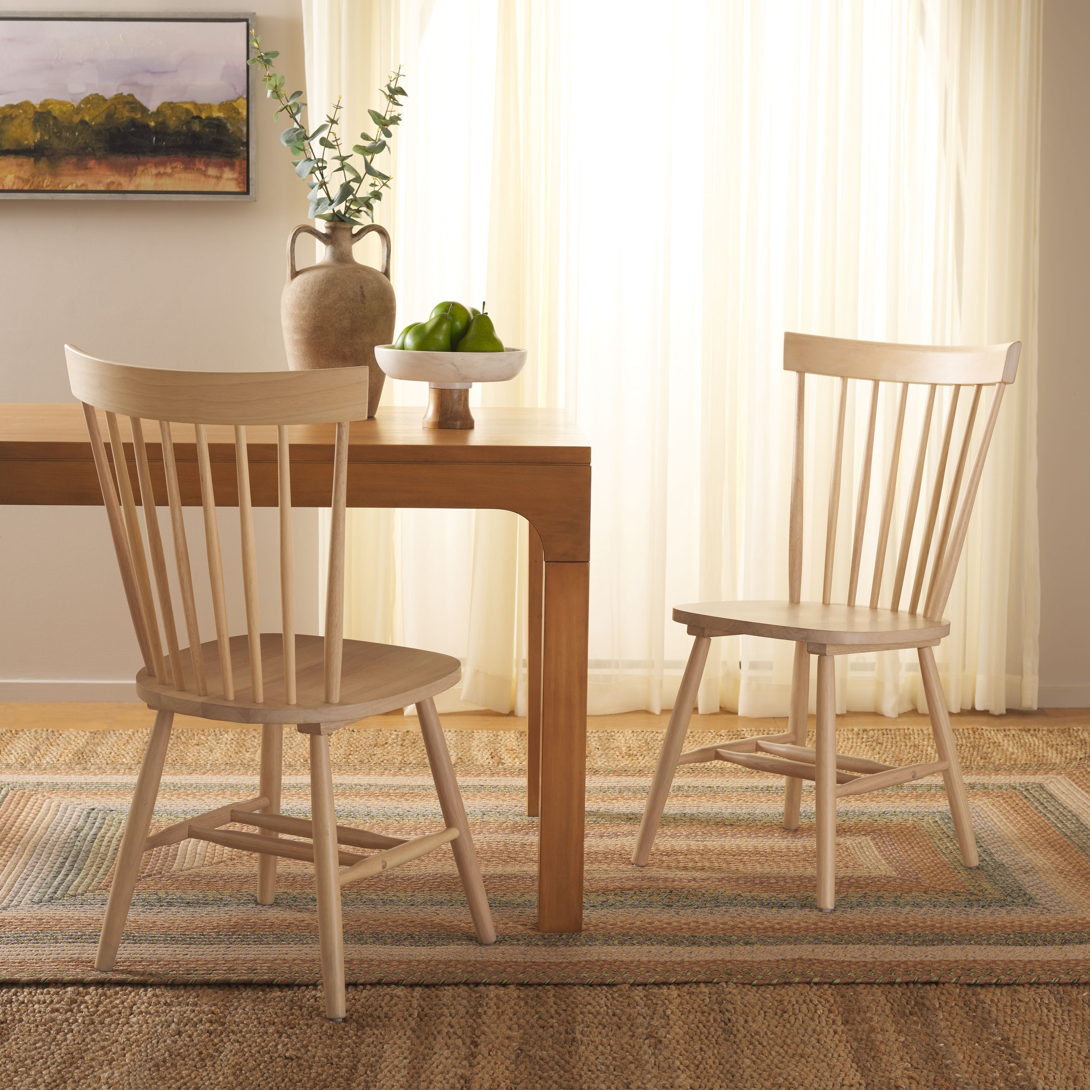 Chaise de salle à manger SAFAVIEH Suhair Spindle Farmhouse (lot de 2) - 20,5 x 21 x 36 - 21L x 21P x 36H