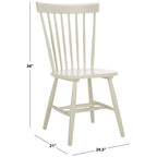 Chaise de salle à manger SAFAVIEH Suhair Spindle Farmhouse (lot de 2) - 20,5 x 21 x 36 - 21L x 21P x 36H