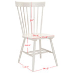 Chaise de salle à manger SAFAVIEH Suhair Spindle Farmhouse (lot de 2) - 20,5 x 21 x 36 - 21L x 21P x 36H