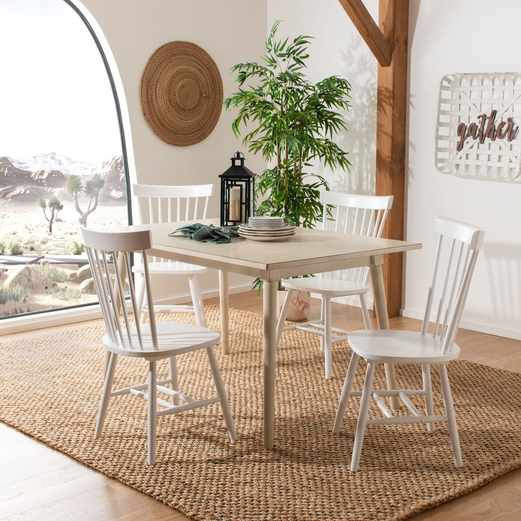 Chaise de salle à manger SAFAVIEH Suhair Spindle Farmhouse (lot de 2) - 20,5 x 21 x 36 - 21L x 21P x 36H