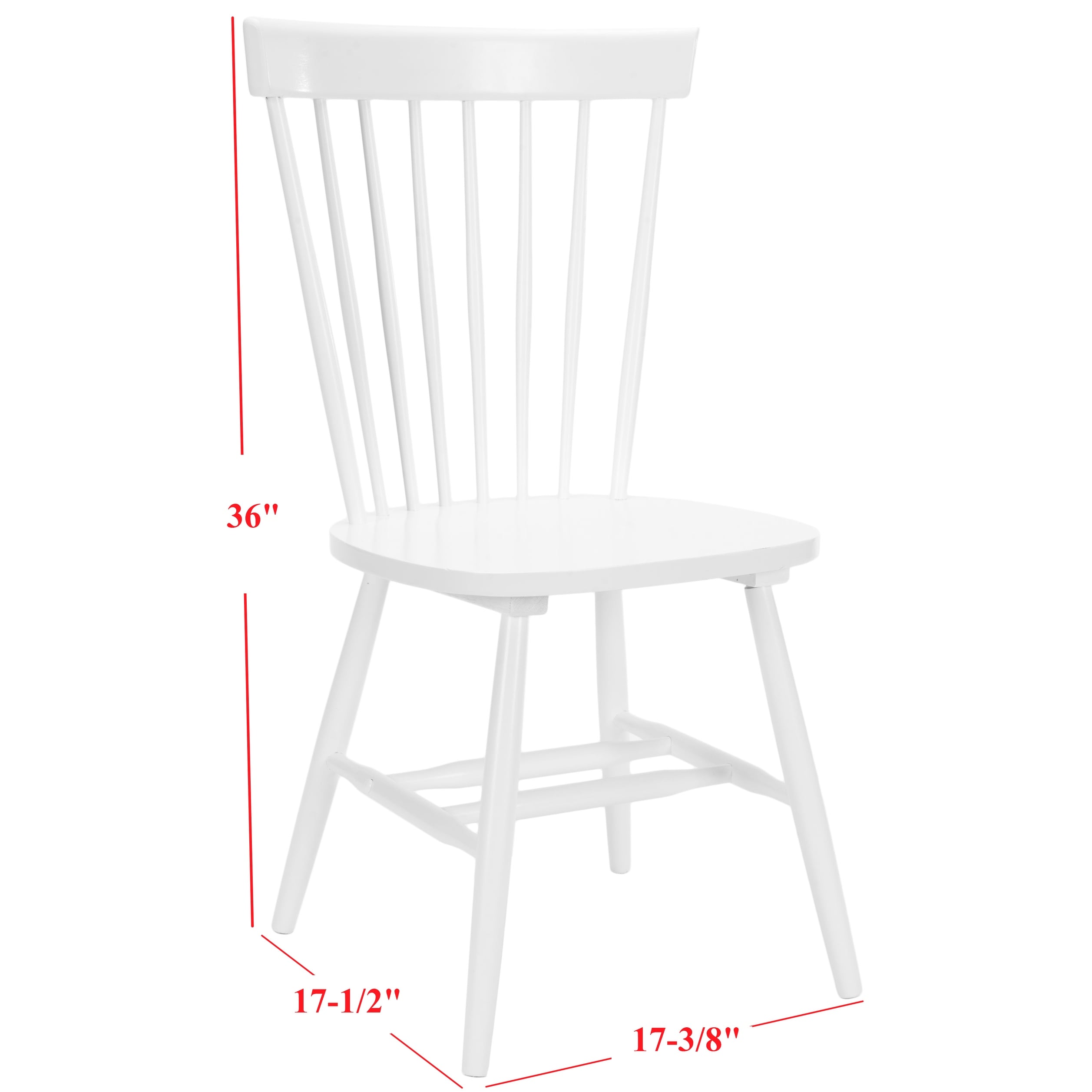 Chaise de salle à manger SAFAVIEH Suhair Spindle Farmhouse (lot de 2) - 20,5 x 21 x 36 - 21L x 21P x 36H