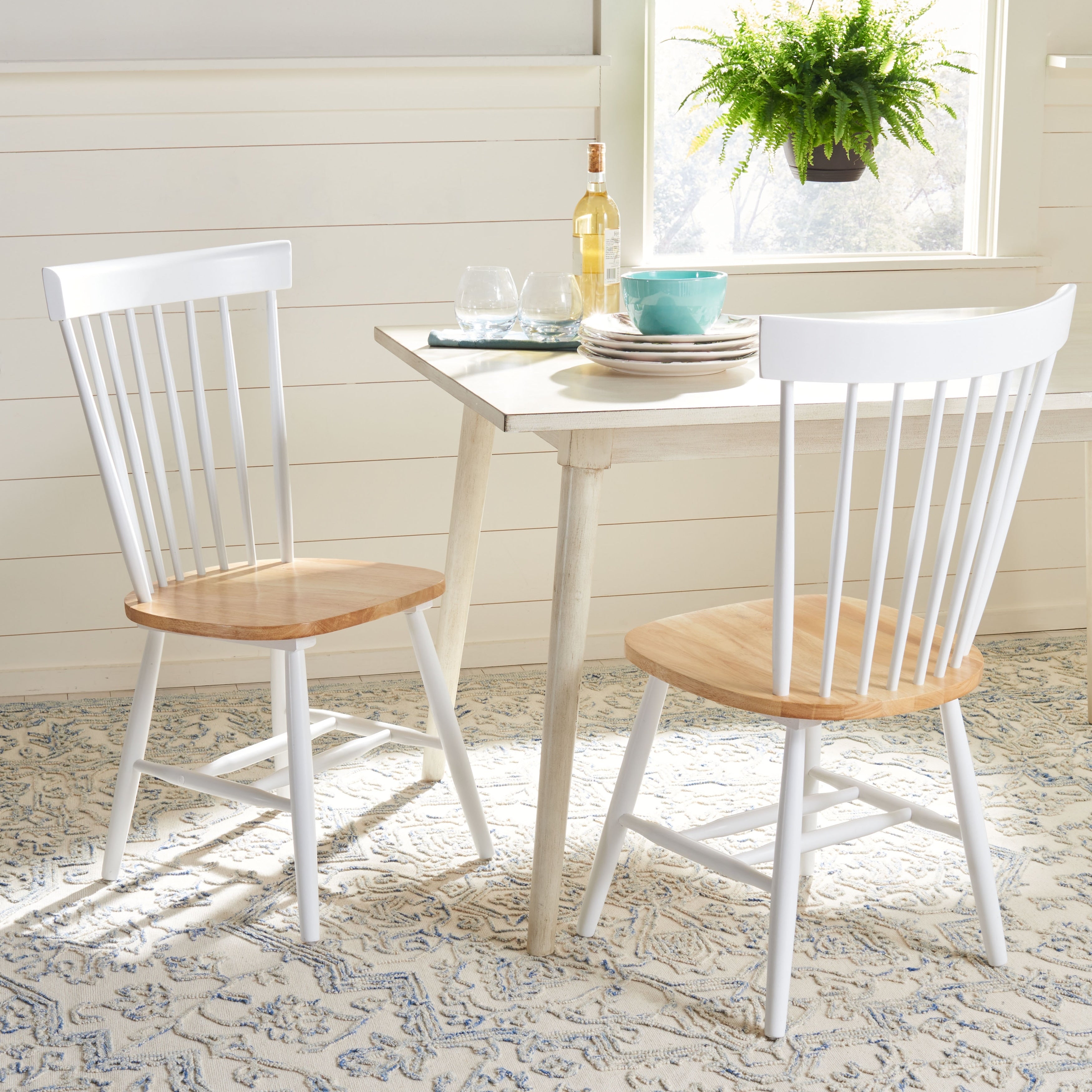 Chaise de salle à manger SAFAVIEH Suhair Spindle Farmhouse (lot de 2) - 20,5 x 21 x 36 - 21L x 21P x 36H