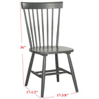 Chaise de salle à manger SAFAVIEH Suhair Spindle Farmhouse (lot de 2) - 20,5 x 21 x 36 - 21L x 21P x 36H