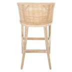Tabouret de bar en rotin SAFAVIEH Virona de 76 cm (22,3 po l x 20,5 po l x 39 po H)