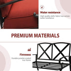 Ensemble de 4 meubles d'extérieur SUNCROWN pour patio, causeuse