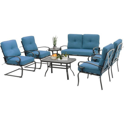 Ensemble de 7 meubles de jardin en métal SUNCROWN